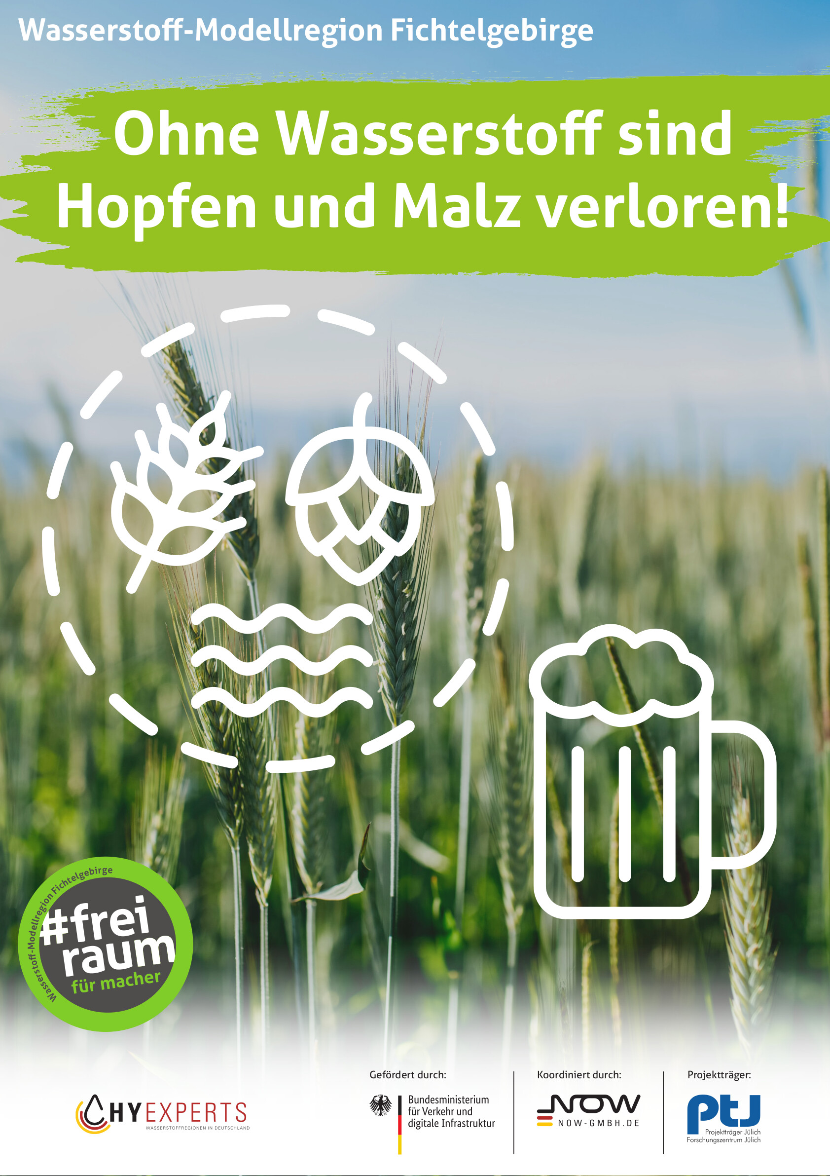 Plakat zu Hopfen und Malz